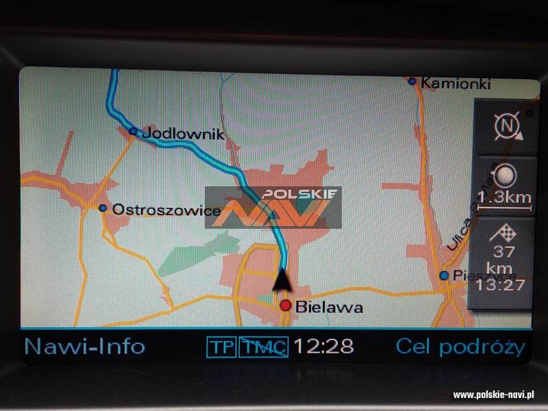 Audi MMI 2G Tłumaczenie nawigacji - Polskie menu